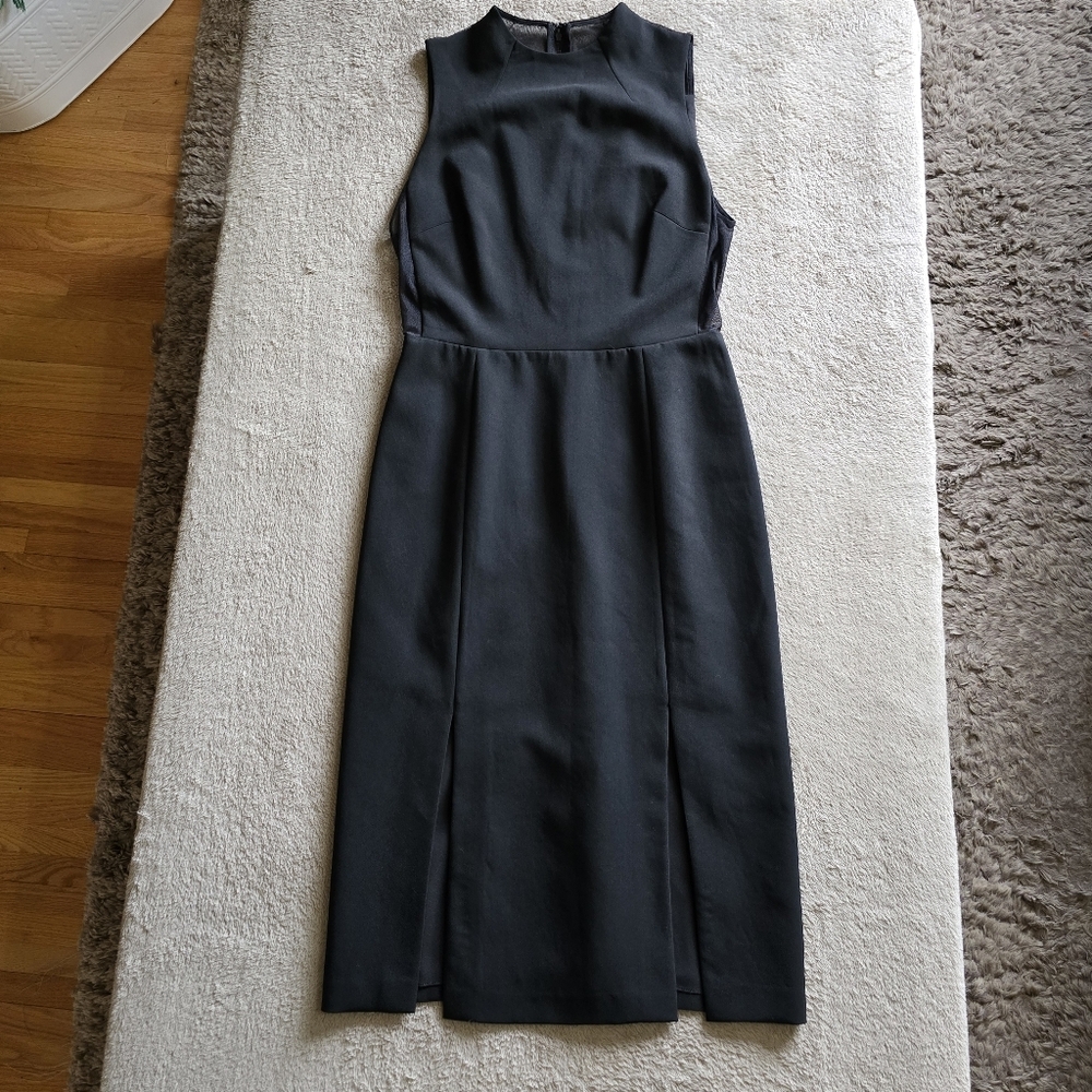 Alice + Olivia Employed Black Sheath Sleevless Midi Dress size 8 - Picture 3 of 14